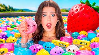 LLENE MI PISCINA ENTERA CON LOS SQUISHIES MAS VIRALES !!