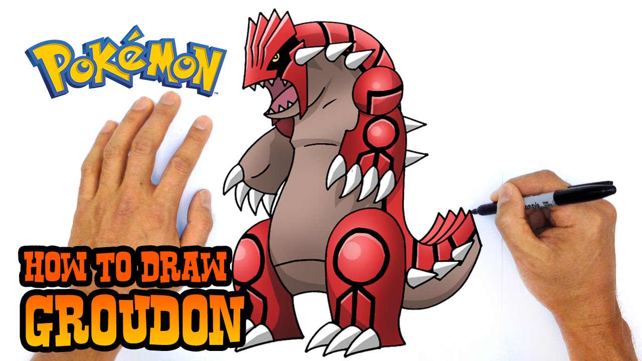 #1 How to Draw Groudon - Pokemon