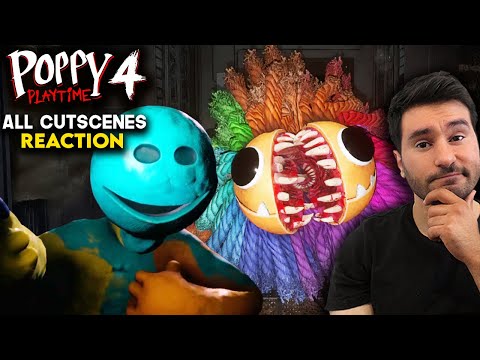 Poppy Playtime Chapter 4 All Cutscenes & Boss Battles Reaction