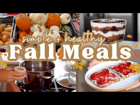 What I Eat in a Day 🍂 Simple and Healthy Meals, Fall Treats, and More!