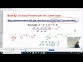 Exponent Rules: Multiplying, Dividing, and Powers