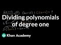 Understanding Division of Expressions