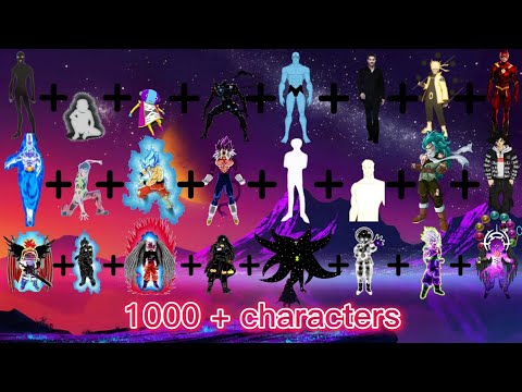 1024+ characters vs all『who is stronger?fact or cap』thanks for 264k subscribers