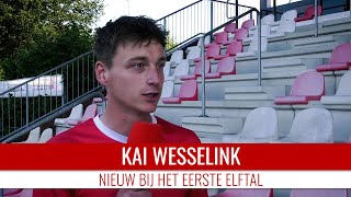 Screenshot van video Kennismaken met Kai Wesselink: "Ik hoop snel een belangrijke rol te spelen"