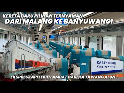 KERETA TERNYAMAN MALANG - BANYUWANGI‼️Naik KA Ijen Ekspres Eksekutif Layanan Tebaik Dijalurnya