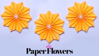 Paper Flowers | Flower Ideas for Ganpati Decoration | Ganpati Flower Decor