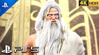 GOD OF WAR Remastered - KRATOS VS ZEUS Final Boss Fight Gameplay [4K 60FPS HDR PS5] Titan Mode