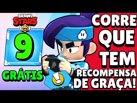 NOTÍCIA! *9* RECOMPENSAS GRÁTIS no BRAWL STARS PRA RESGATAR!! CORRE!