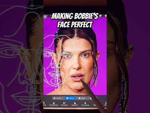 Making Bobbie’s face Perfect #milliebobbybrownfan #art #ipad #faceedit #strangerthings