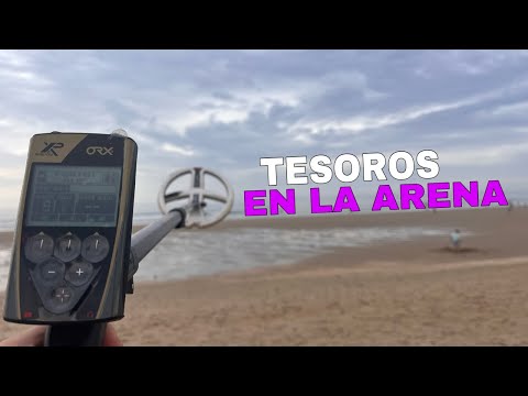 Tesoros en la arena - Detección metálica en playa con detector de metales XP ORX