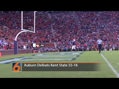 Auburn Defeats Kent St 55-16