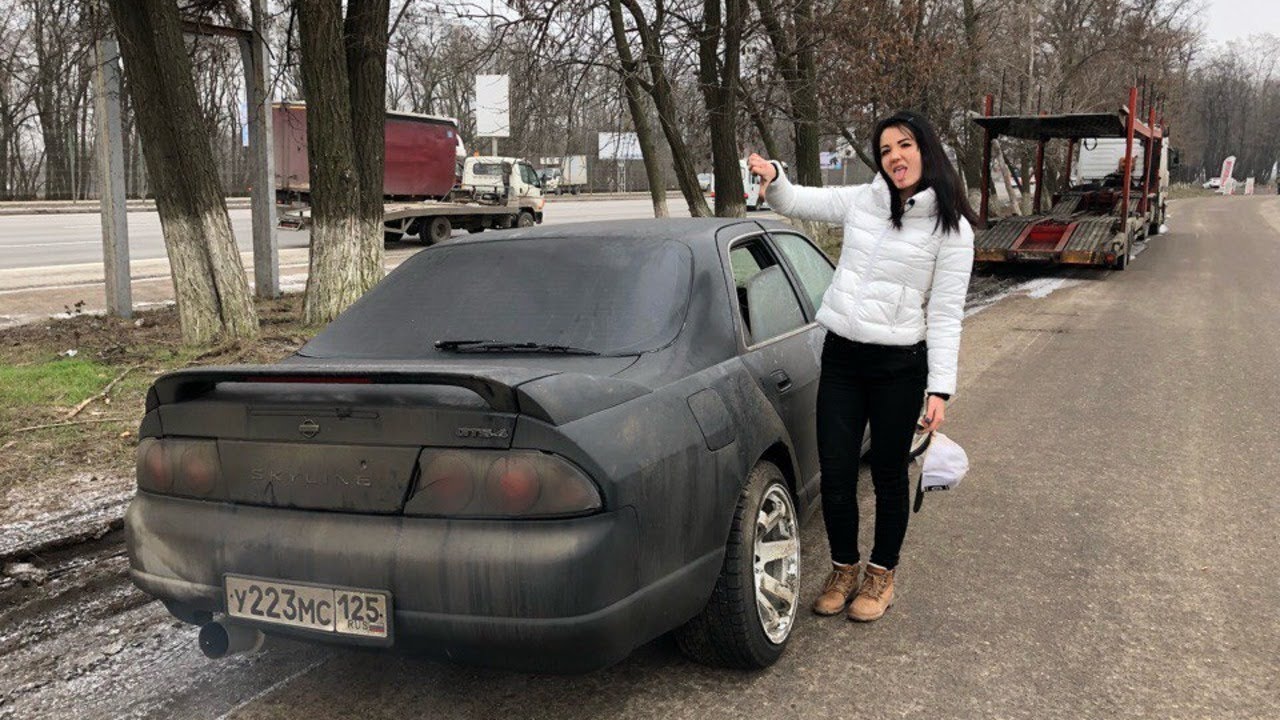 Мой skyline загорелся на автовозе. Осмотр повреждений