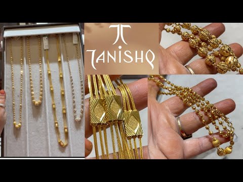 Tanishq new gold chain design with wt & price| matar Mala chain |daily wear fancy gold chain
