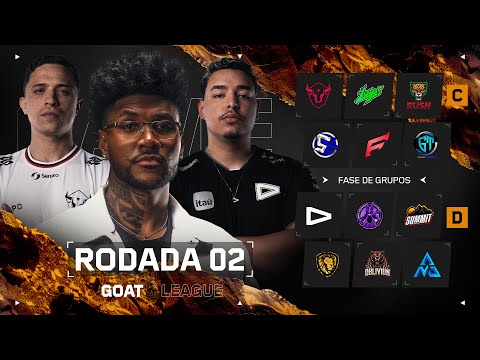 ๐๐ GOAT LEAGUE FREE FIRE | RODADA 2 - GRUPOS CxD LOUD, W7M, LOOPS, NVO, RUSH...๐๐