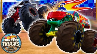 Epische Abenteuer im Camp Crush! 💥🌋👻 | Hot Wheels Monster Trucks