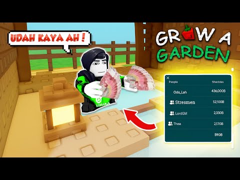 AKU MENJADI PLAYER GROW A GARDEN TERKAYA DAN BUAT PEMANDIAN JEPANG DI KEBUNKU !!!
