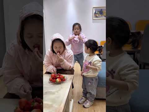 When their mother didn't let the two sisters eat strawberries, the two sisters found a way out them