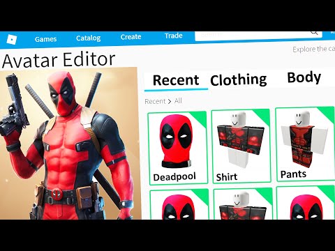 MAKING DEADPOOL a ROBLOX ACCOUNT