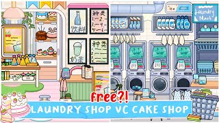 Toca Life World : OLD LAUNDRY SHOP VS CAKE SHOP DESIGN MAKEOVER | TOCA BOCA UPDATE