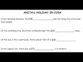 Anita's Adventures in Cuba