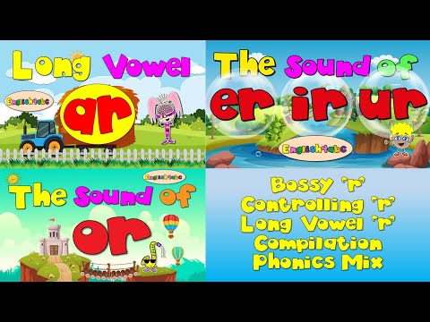 Bossy 'r' / Controlling 'r' / Long Vowels 'ar, er, ir, ur, or' Compilation (three videos) - YouTube
