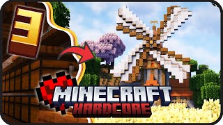 Aku Membuat KINCIR ANGIN dan MESIN SORTIR Untuk Hasil Panen ! - MINECRAFT HARDCORE EPS 3