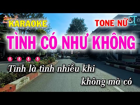 Karaoke Nhạc Trẻ – Karaoke Tình Có Như Không Tone Nữ – Công Minh Organ