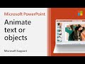 Animating Objects in PowerPoint