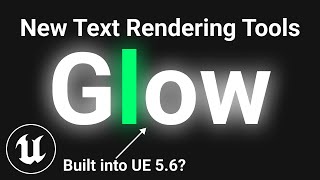 How To Make Glowing Text In Unreal Engine 5! (5.5 and later!)