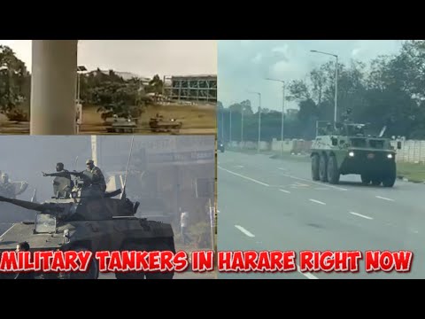 Watch Live; BREAKING; Military Tankers Have Landed In Harare Right Now