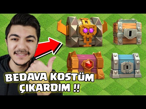 BEDAVA SANDIKLARI KAÇIRMAYIN !! SANDIKTAN KOSTÜM ÇIKARDIM !! - Clash Of Clans