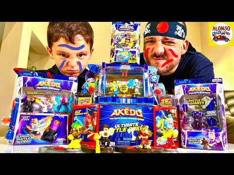 Akedo Powerstorm collection Alonso Ninja vs Dad | Face painting challenge