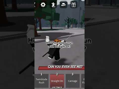 How far can you run with Straight On?.. #roblox #sbg