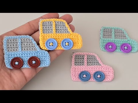 🚗I Crocheted a Tiny Car – Then Turned It Into Something Adorable