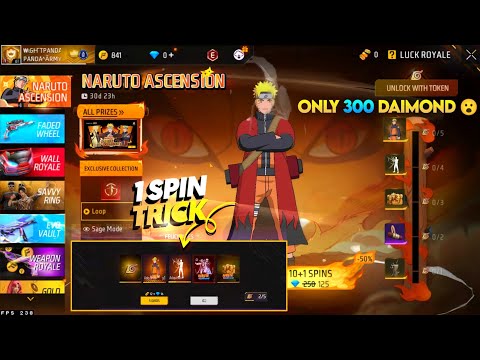 NEW NARUTO ASCENSION EVENT FREE FIRE | NARUTO BUNDLE SPIN | FF NEW EVENT TODAY | NEW EVENT FREE FIRE