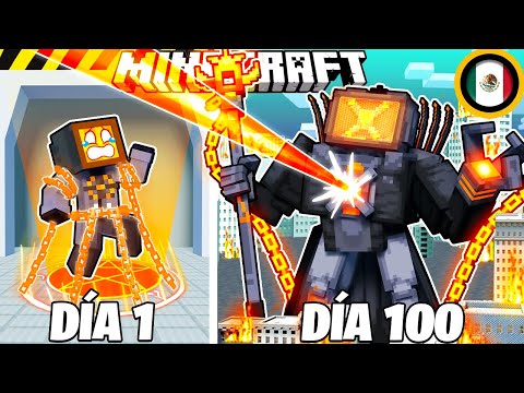 SOBREVIVÍ 100 DÍAS como WATCHMAN OF DOOM en MINECRAFT HARDCORE!