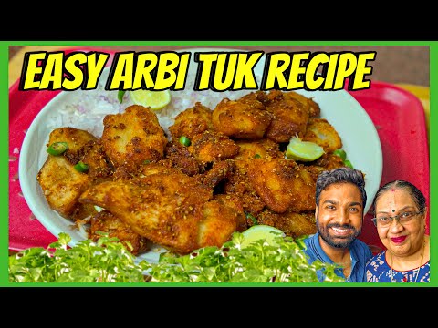 Easy Arbi Tuk Recipe Mom Style | Quick Dinner Recipe  | Cooking Paaji