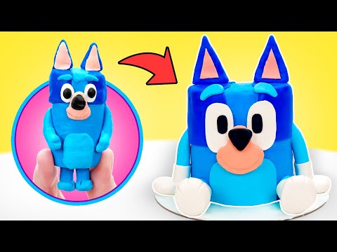 ¡Pastel de Bluey de bricolaje! 🐶🍰 ¡Magia divertida y sabrosa para todos!
