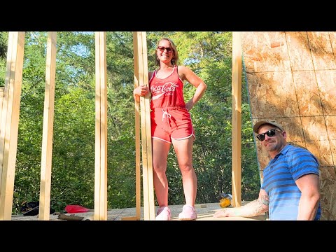 Building An OFF GRID CABIN w/ HER :)