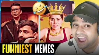 FUNNIEST MEMES ft. Urfi won the Traitor Show, Munawar x Samay 🤣, Creazy Food Challenge 🤪 #memes