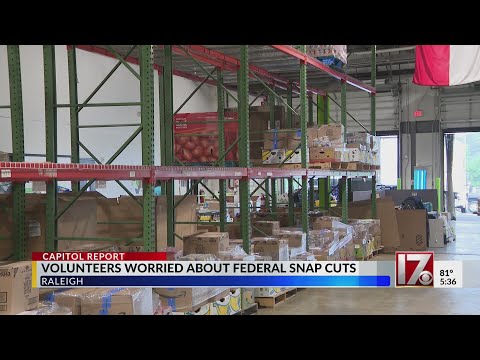 YouTube video thumbnail: North Carolina Food Banks Worried About Fed SNAP Cuts