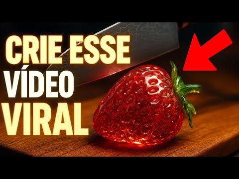 Como fazer vídeos virais de ASMR de fatiamento de frutas de vidro! Super Fácil