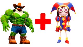 Leru Leru Le Penguinel + Digital Circus = ??? Italian Brainrot animation