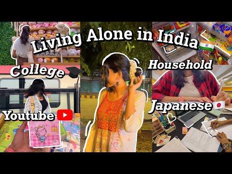 ☁️Living Alone: Productive Week in my Life | Delhi University | Pragati shreya
