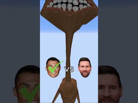 Messi vs Ronaldo 👀 #messi #ronaldo #soccer #sports #memes #fyp #minecraft #cristianoronaldo