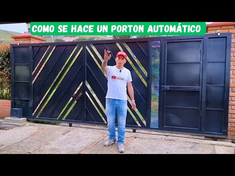 COMO hacer PORTON Automático  FACIL Y Rápido