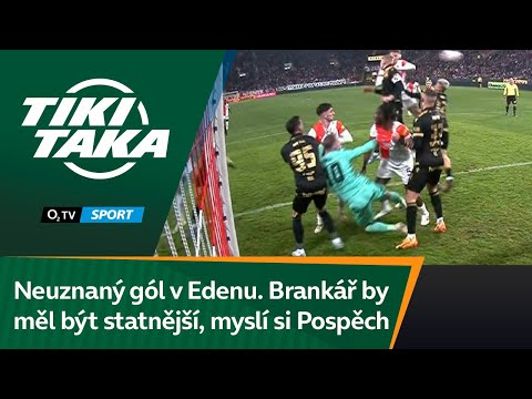 TIKI-TAKA: Neuznaný gól v Edenu. Brankář by měl být statnější, myslí si Pospěch