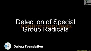 Detection of Special Group Radicals
