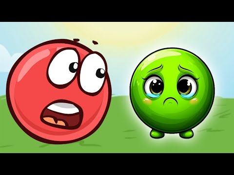 Новый КРАСНЫЙ ШАР, Красныш спасает деревню красных шариков, мультик игра #188