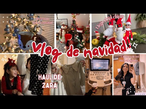 Vlog de navidad 🎄❤️+ Haul de Zara 🛍️+ un día en mi trabajo+ decoración de navidad y máss❤️